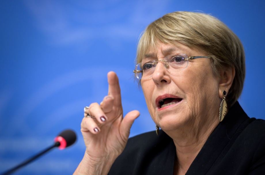 Michelle Bachelet, alta comisionada de Derechos Humanos de la ONU