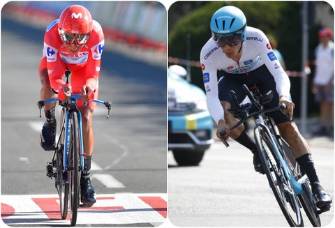 Nairo Quintana y Miguel Ángel López