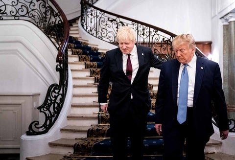Boris Johnson y Donald Trump.