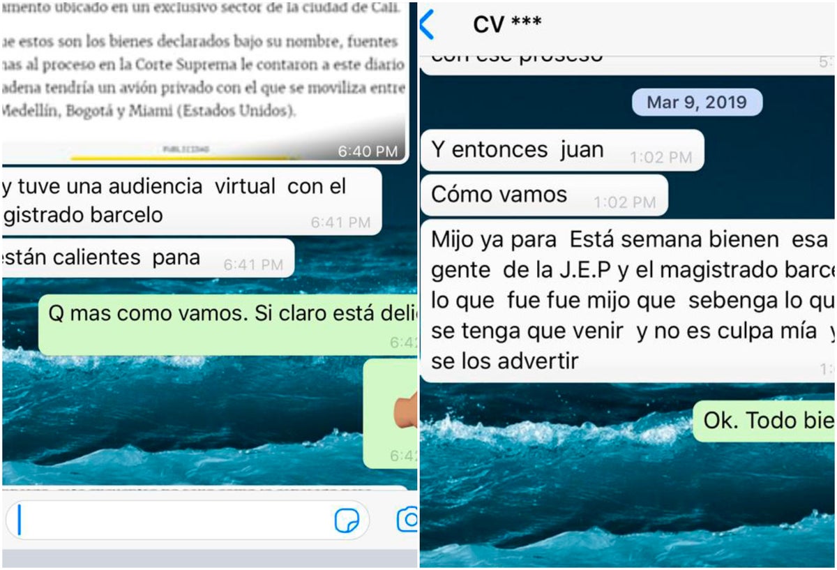 Los chats de Carlos Enrique Vélez