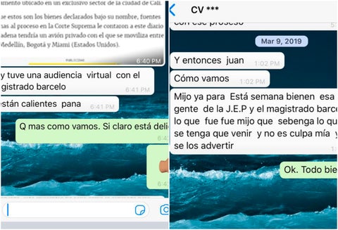 Los chats de Carlos Enrique Vélez