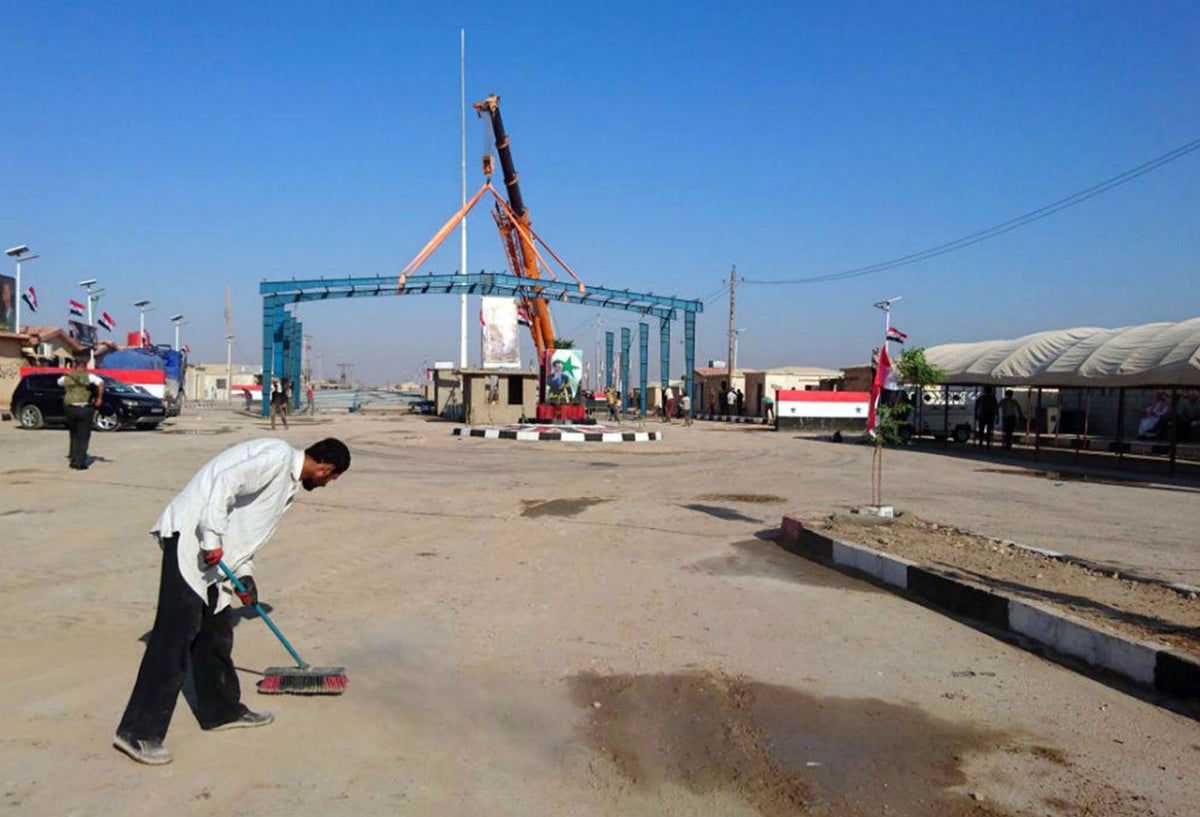 Paso fronterizo entre Siria e Irak