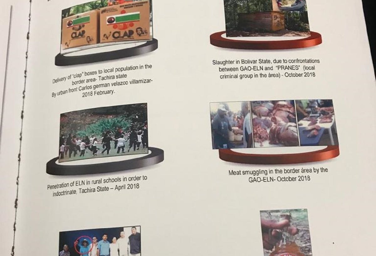 Foto del ELN en el informe