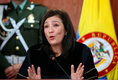 La magistrada Gloria Ortiz, presidenta de la Corte Constitucional