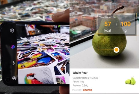 Función HIVision cuenta calorías de la comida