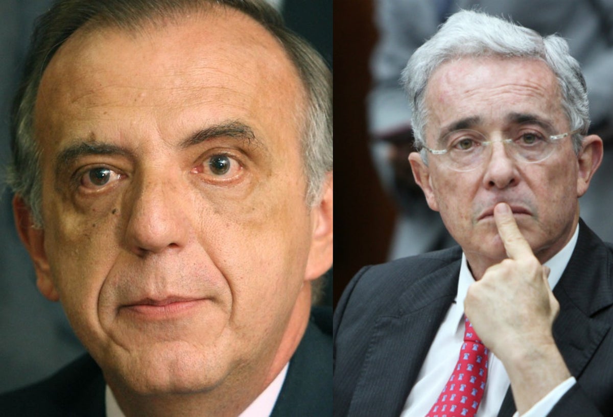 Iván Velásquez y Alvaro Uribe