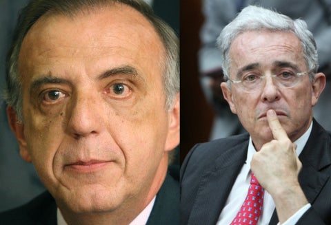 Iván Velásquez y Alvaro Uribe