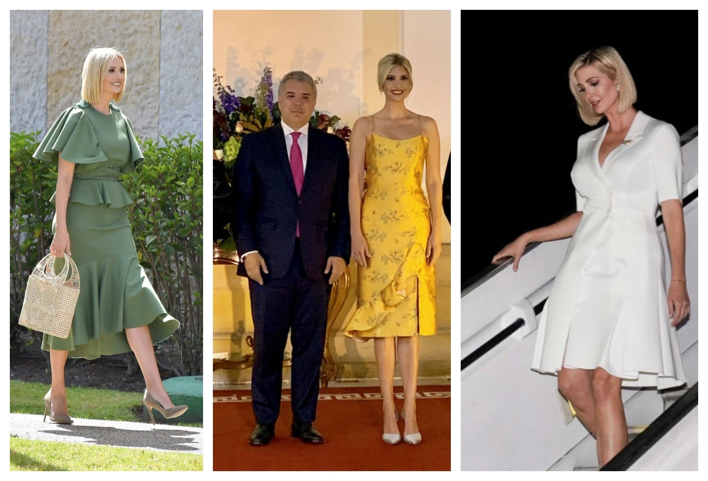 Así vistió Ivanka Trump en Colombia