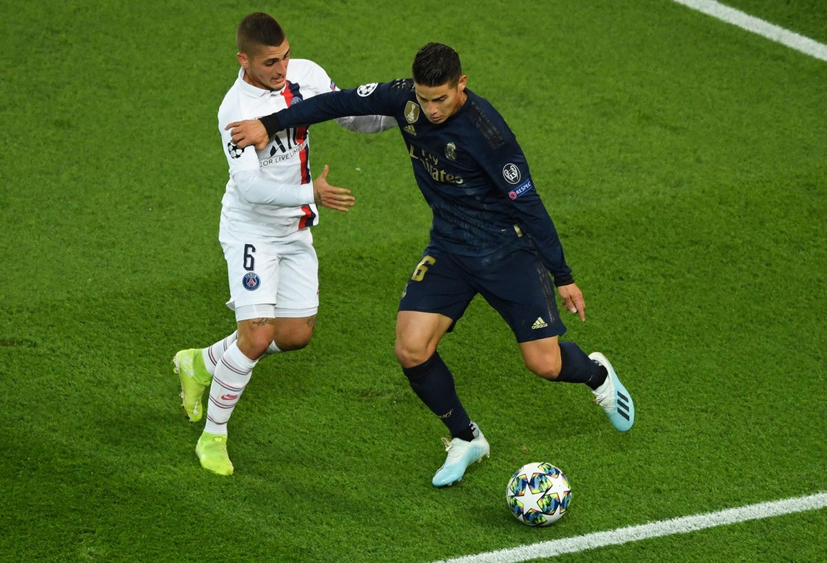 James Rodríguez jugó con el Real Madrid en Champions