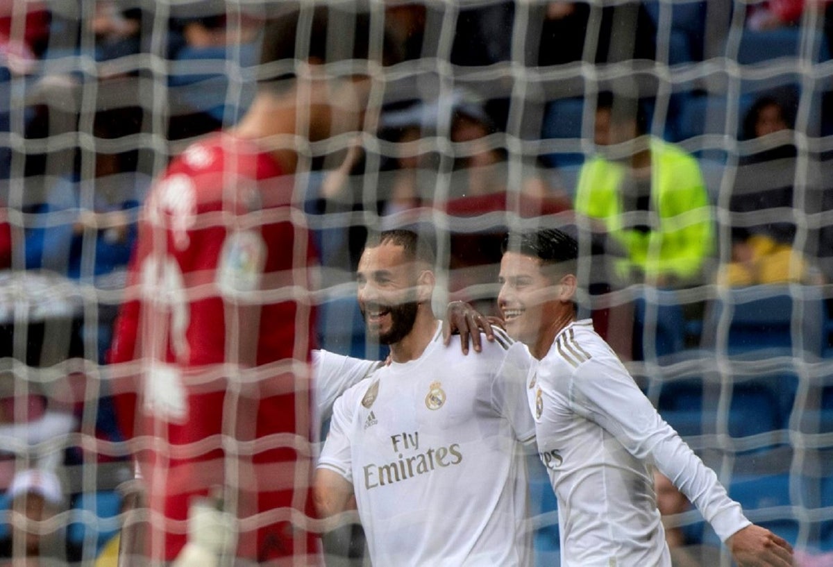James Rodríguez, titular con el Real Madrid