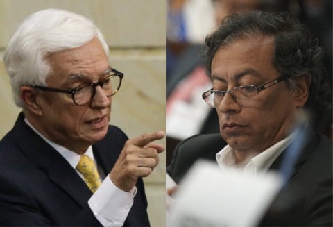 Jorge Enrique Robledo y Gustavo Petro