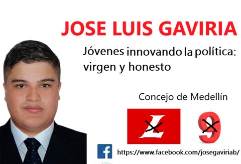 José Luis Gaviria, candidato por el Partido Liberal al Concejo de Medellín