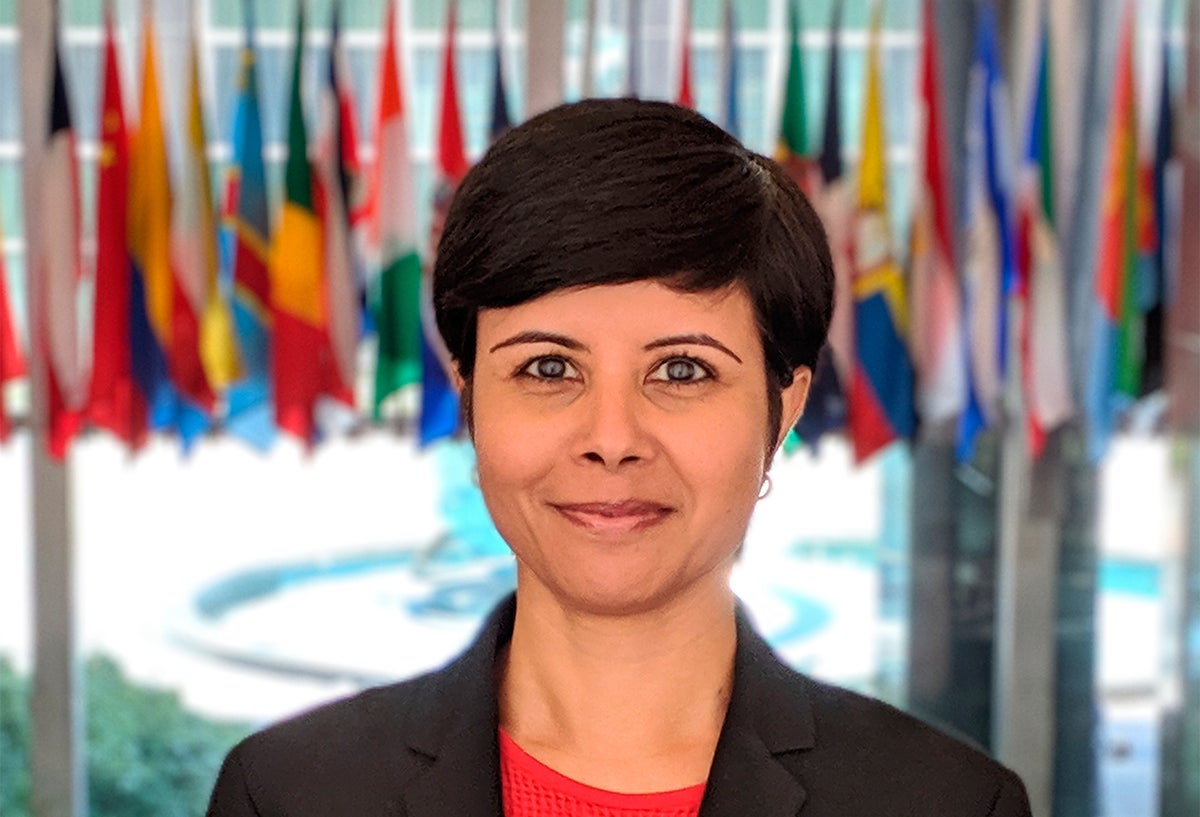 Namita Biggins, vocera del Departamento de Estado de Estados Unidos