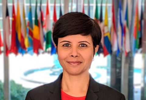Namita Biggins, vocera del Departamento de Estado de Estados Unidos