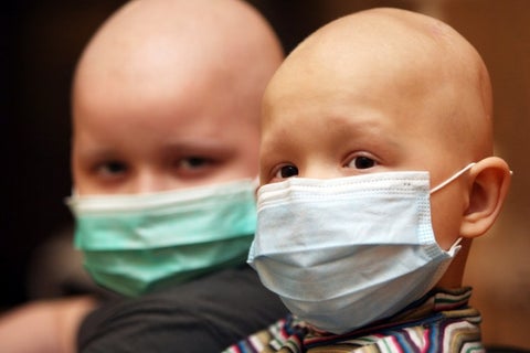 Niños con cáncer.