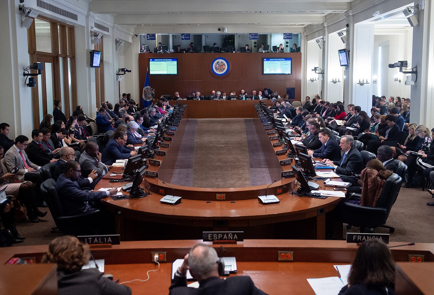 La sede de la OEA en Washington (Estados Unidos)