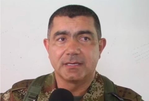 El general Oswaldo Peña, saliente director del Departamento Conjunto de Inteligencia y Contrainteligencia de las Fuerzas Militares