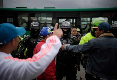 El paro transportador en Soacha (Cundinamarca)