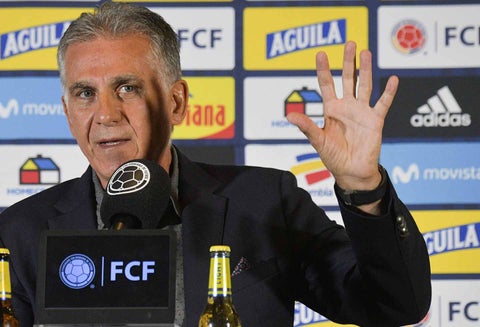 Carlos Queiroz , DT de la Selección Colombia.