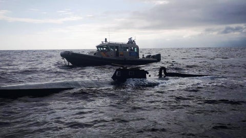 El Semisumergible fue interceptado en agua del Pacífico Colombiano