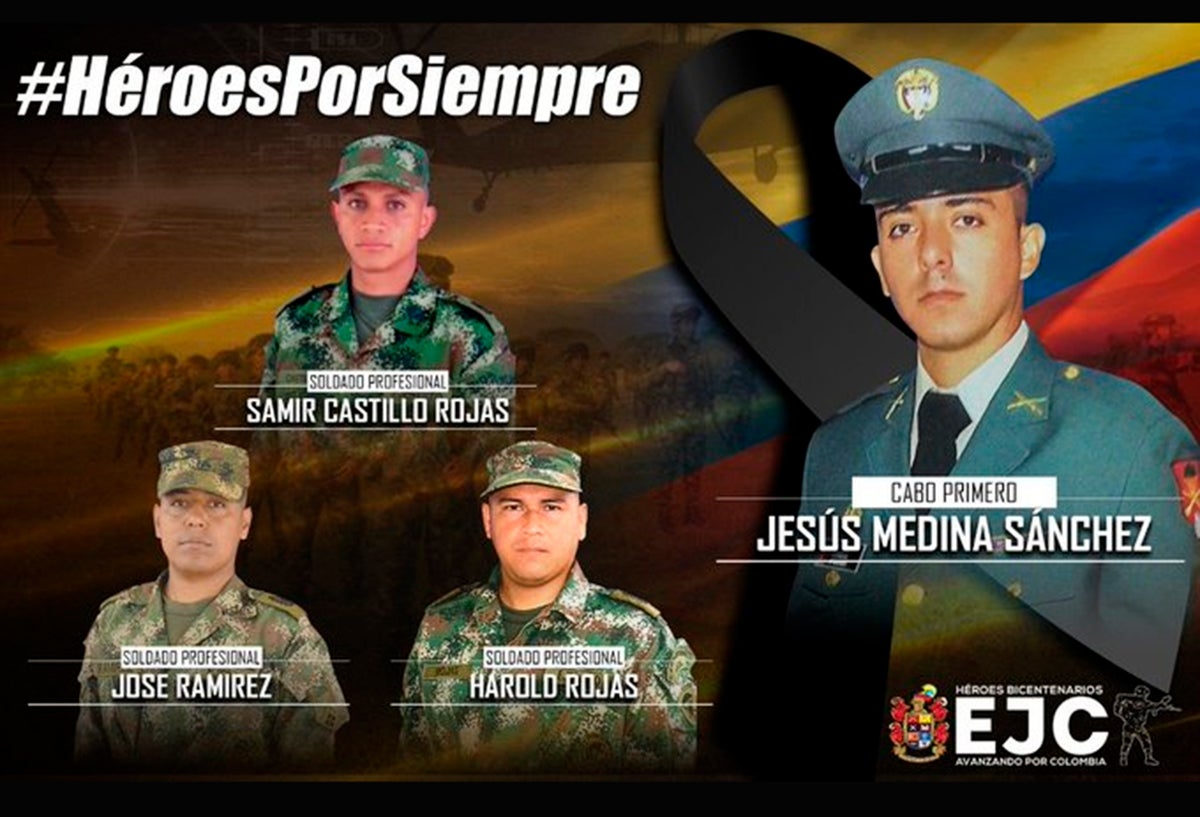 Los soldados asesinados en el Bajo Cauca antioqueño