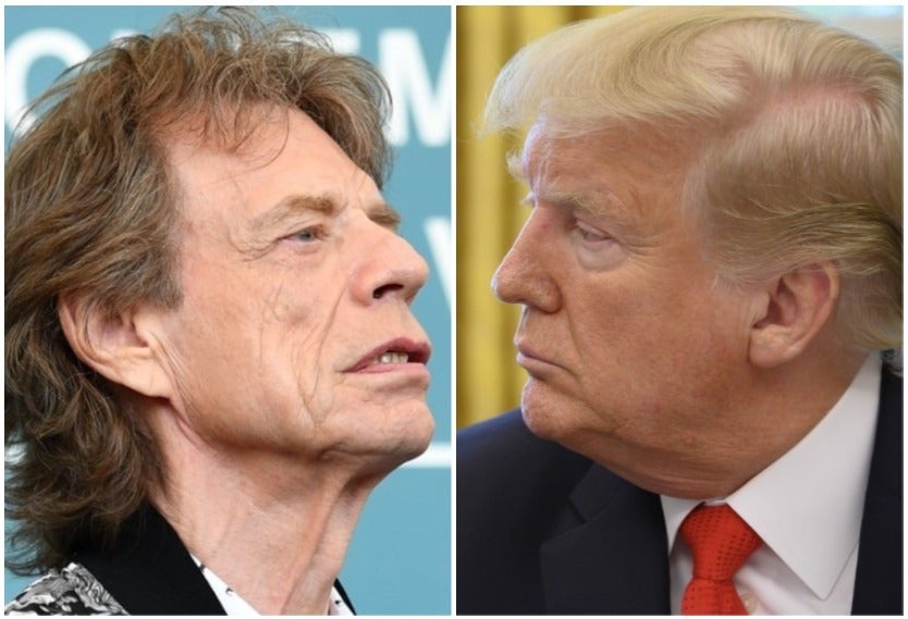 Mick Jagger y Trump