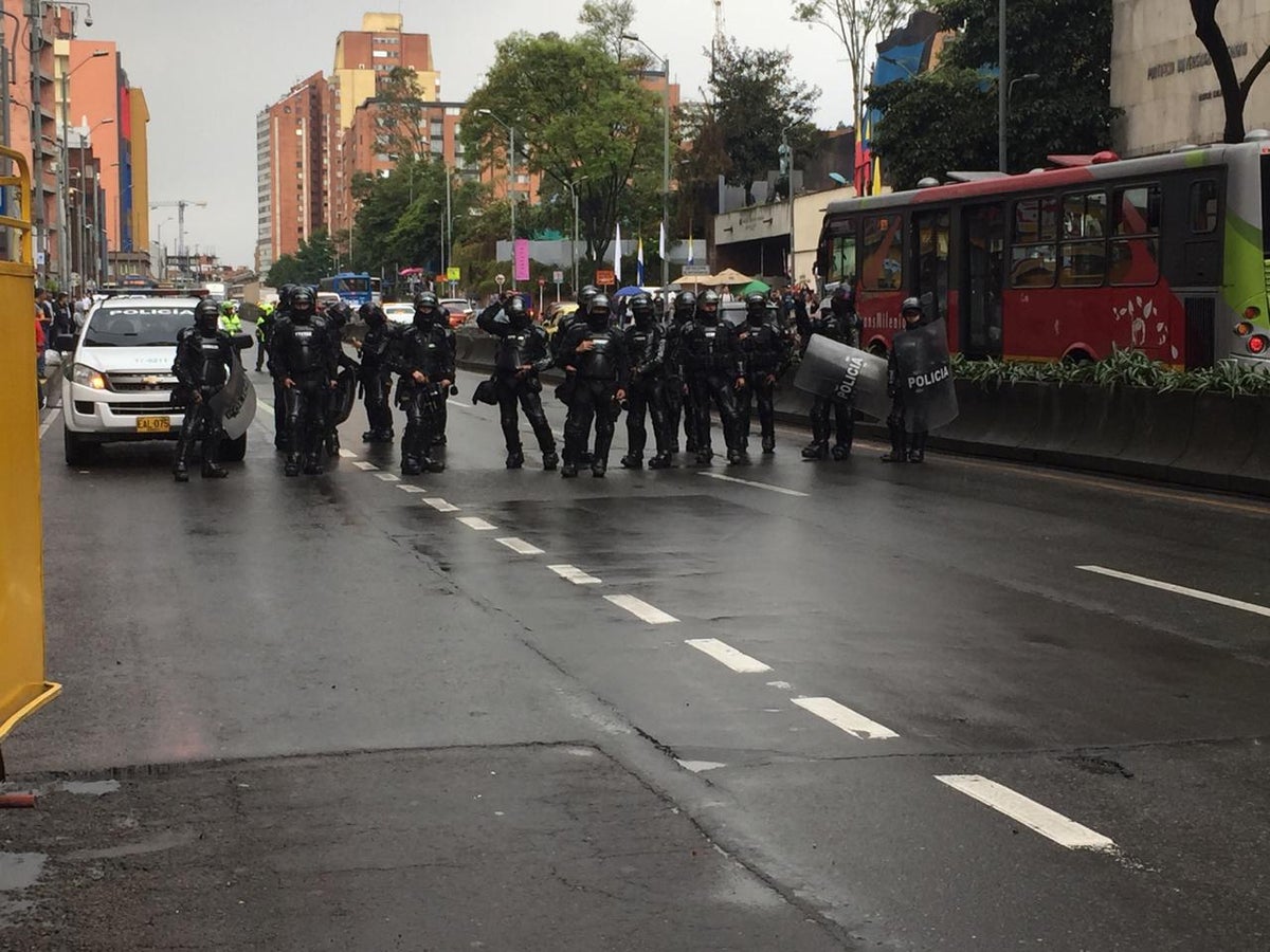 Disturbios en inmediaciones de la Universidad Distrital