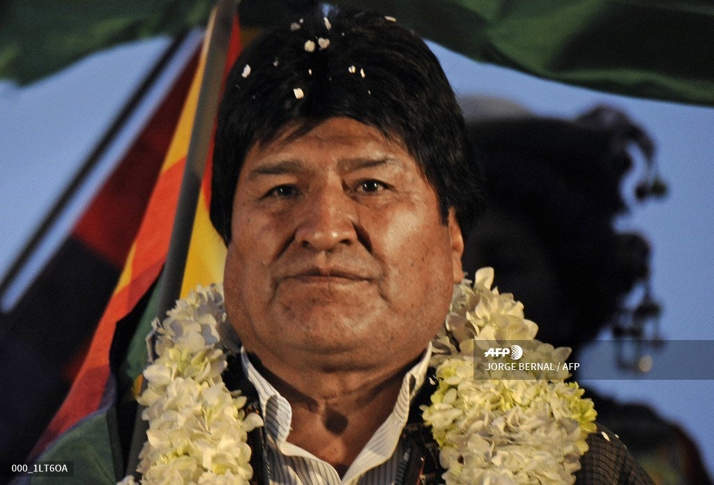 Evo Morales, expresidente de Bolivia