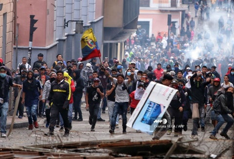 Violentas protestas en Ecuador