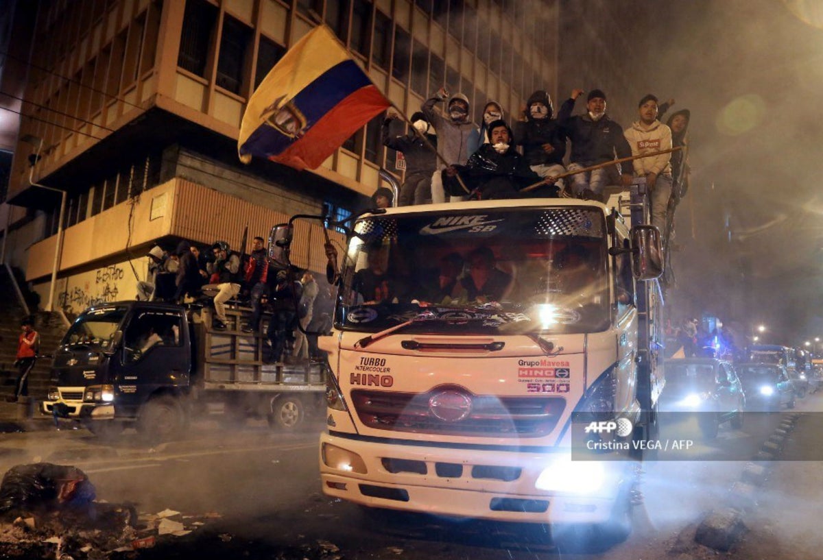 Protestas en Ecuador