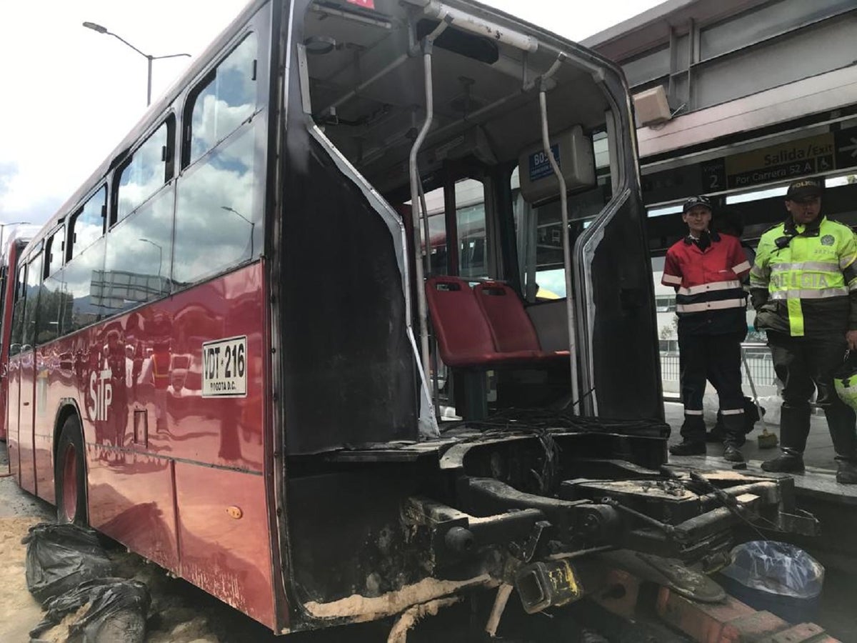 Accidente en Transmilenio