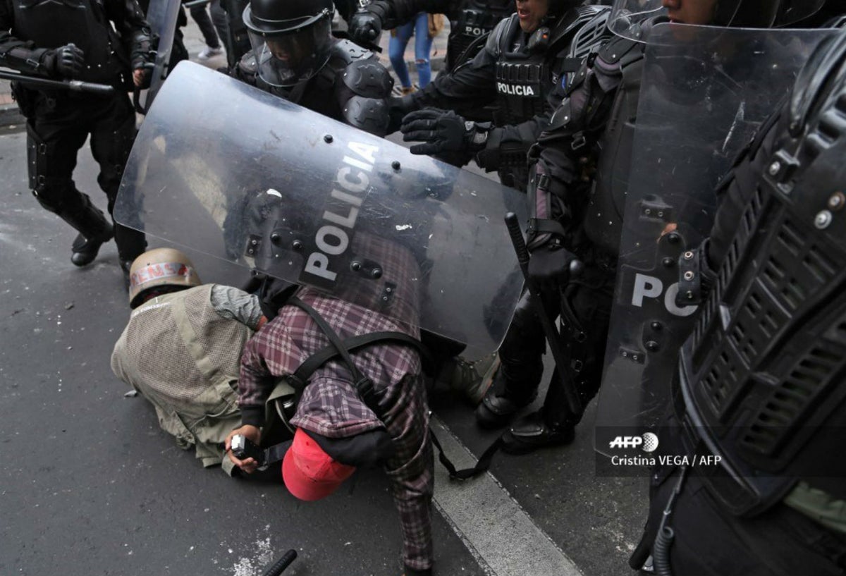 Violentas protestas en Ecuador