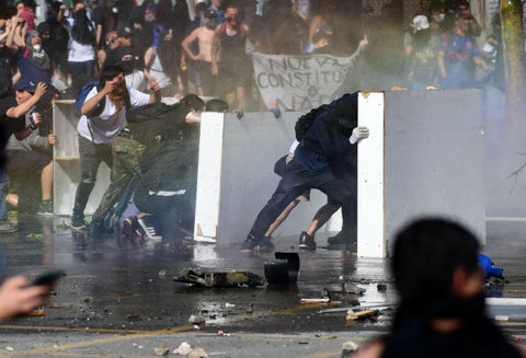 Violentas protestas en Chile