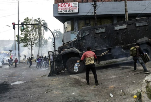 Violentas protestas en Ecuador