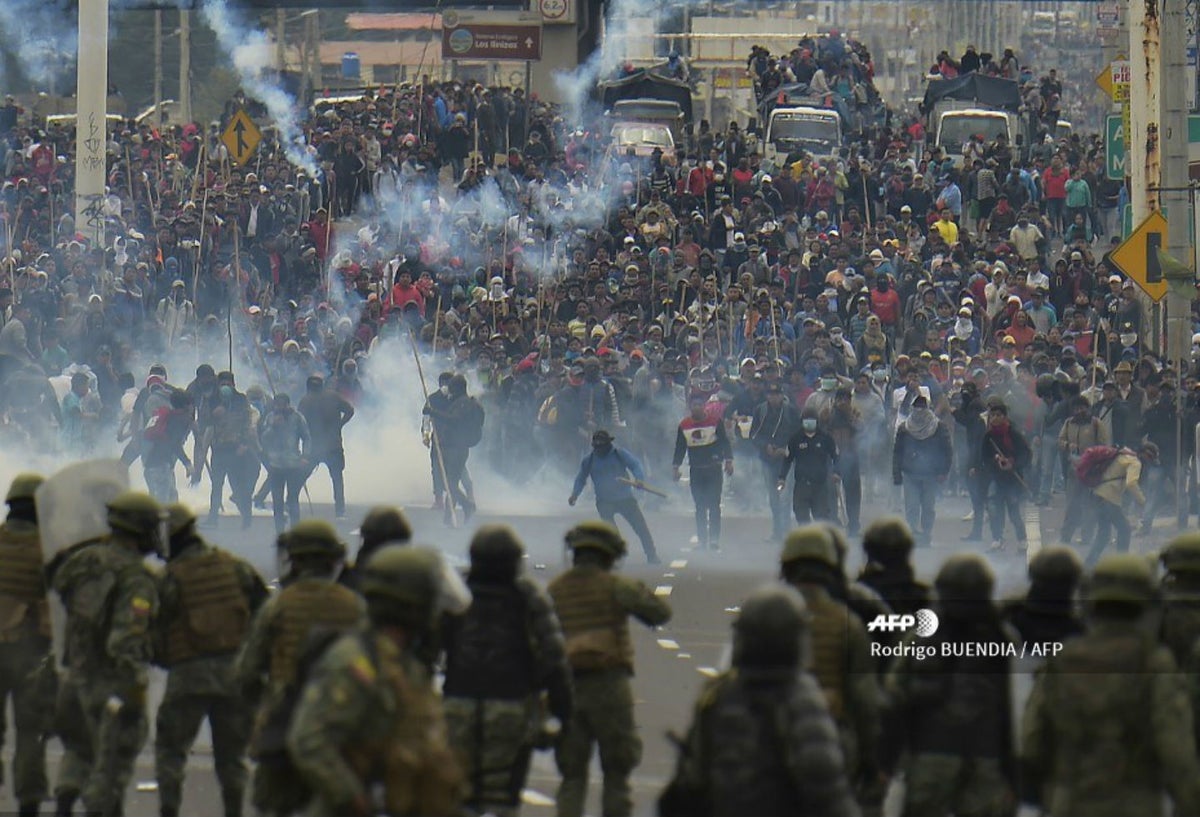 Violentas protestas en Ecuador