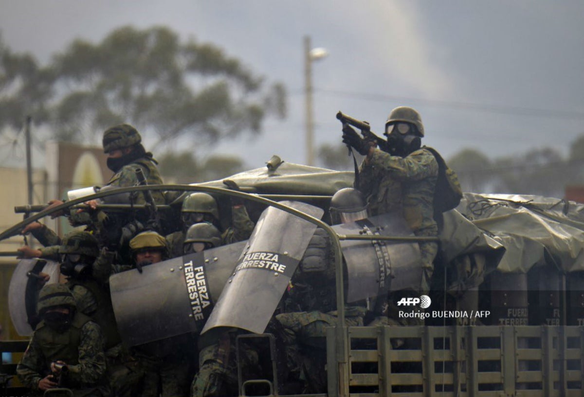 Violentas protestas en Ecuador