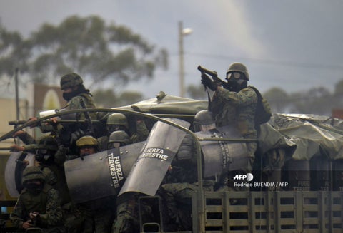 Violentas protestas en Ecuador