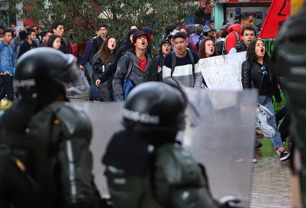 Marchas estudiantes / Protesta social / Esmad