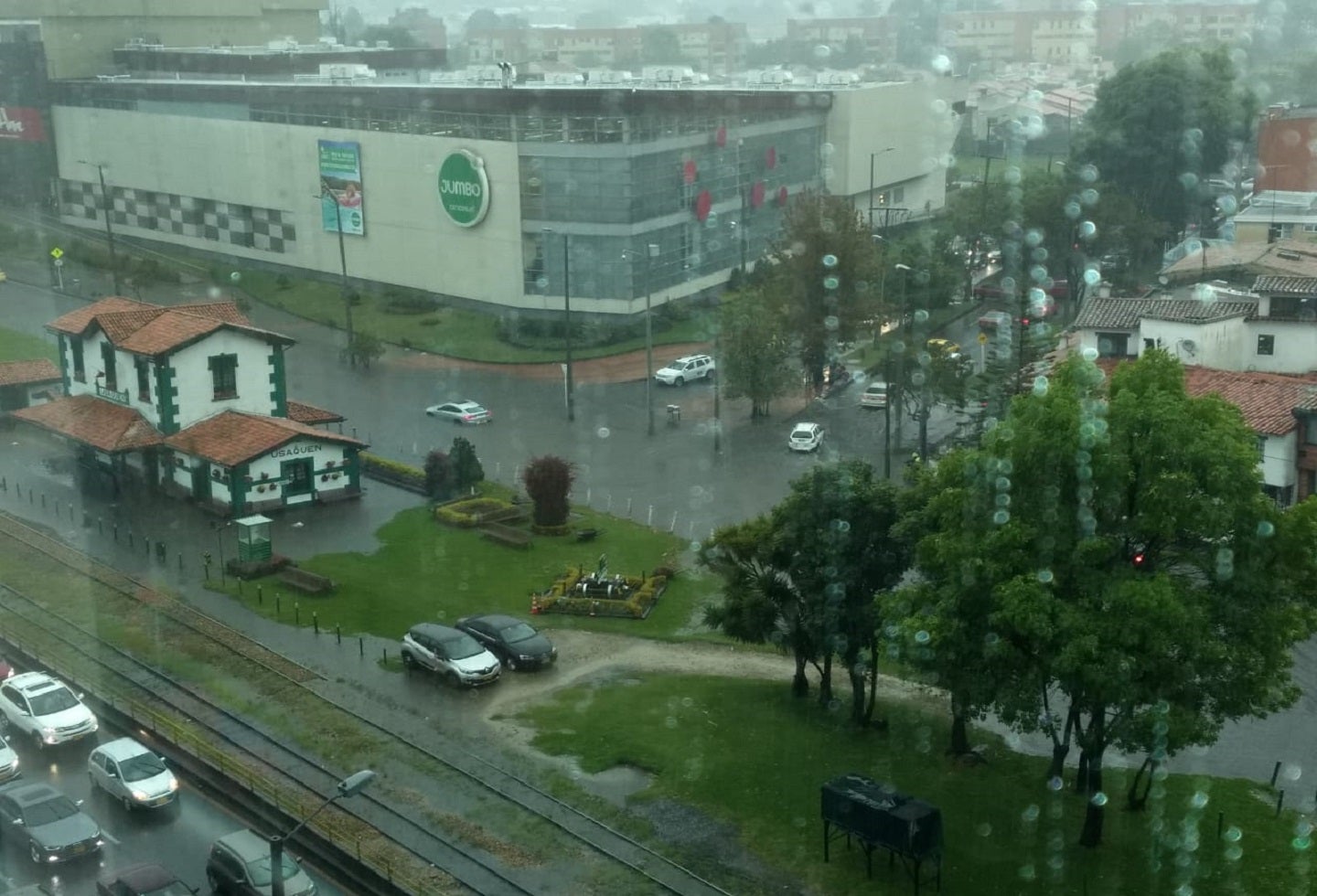 Aguacero en Bogotá