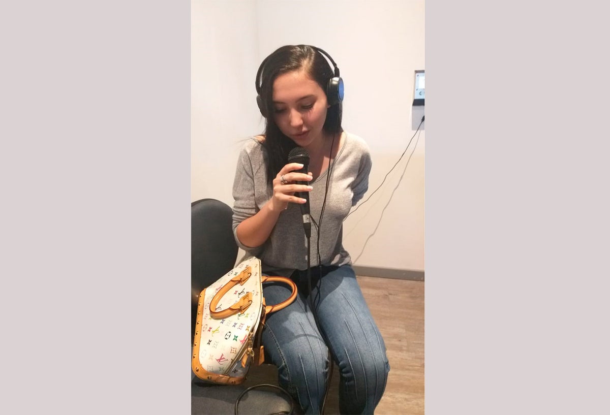 Aida Victoria Merlano en la entrevista concedida a LA FM en Barranquilla