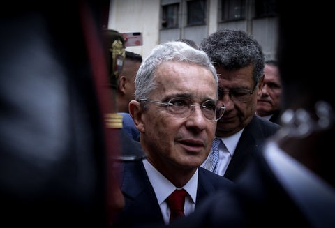 El senador Álvaro Uribe Vélez.