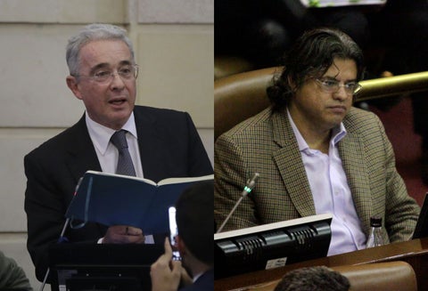 Álvaro Uribe y Wilson Arias, protagonistas de un careo en Senado.