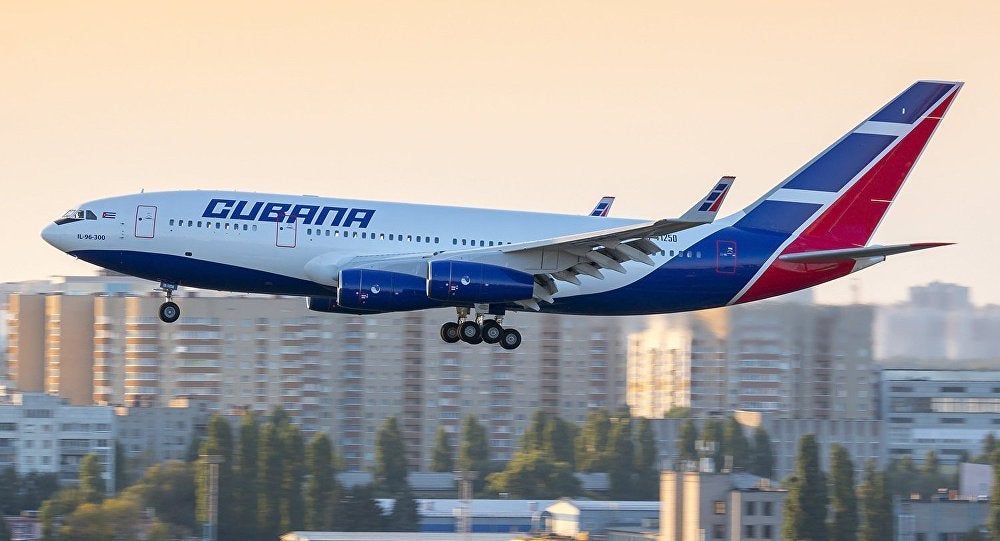 Avión de Cubana de Aviación