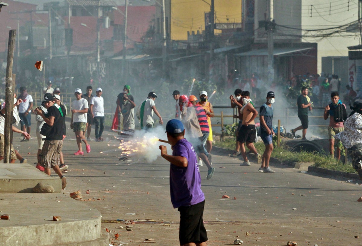 Protestas en Bolivia tras la reelección de Evo Morales.