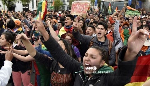 Manifestaciones en Bolivia