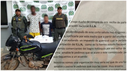 Capturados repartiendo panfletos del ELN