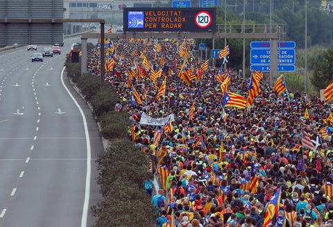 Protestas en Cataluña