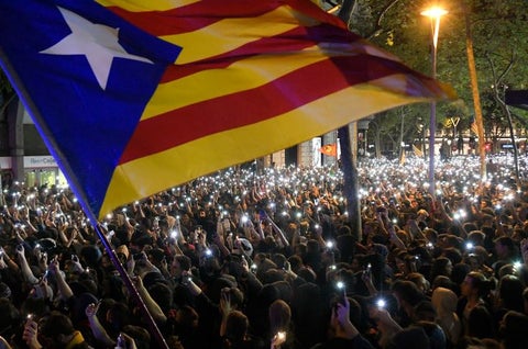 Segundo día de manifestaciones en Cataluña