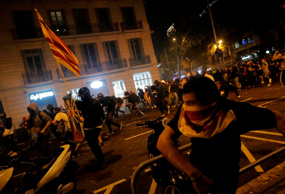 Protestas en Cataluña