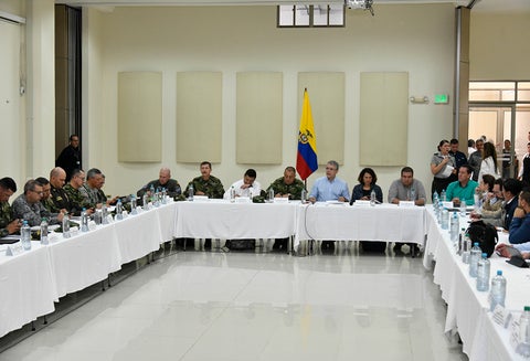 El consejo de seguridad adelantado por el presidente Iván Duque en Santander de Quilichao (Cauca)